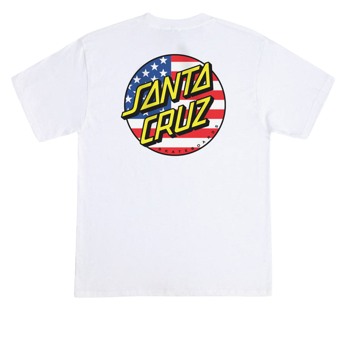 Santa Cruz July 4th Dot V2 T-Shirt - White image 1