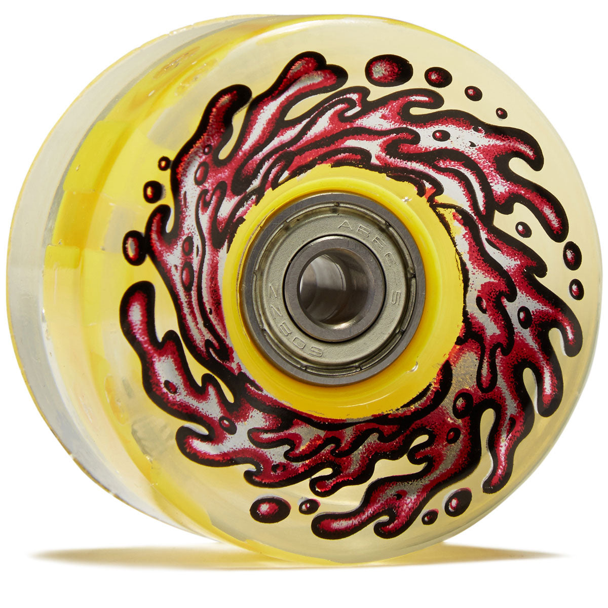 Slime Balls Light Ups OG Slime 78a Skateboard Wheels - Red/Yellow - 60mm image 1
