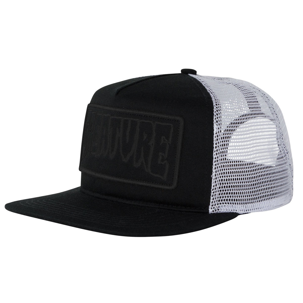 Creature Reverse Patch Mesh Trucker Hat - Black/White image 1