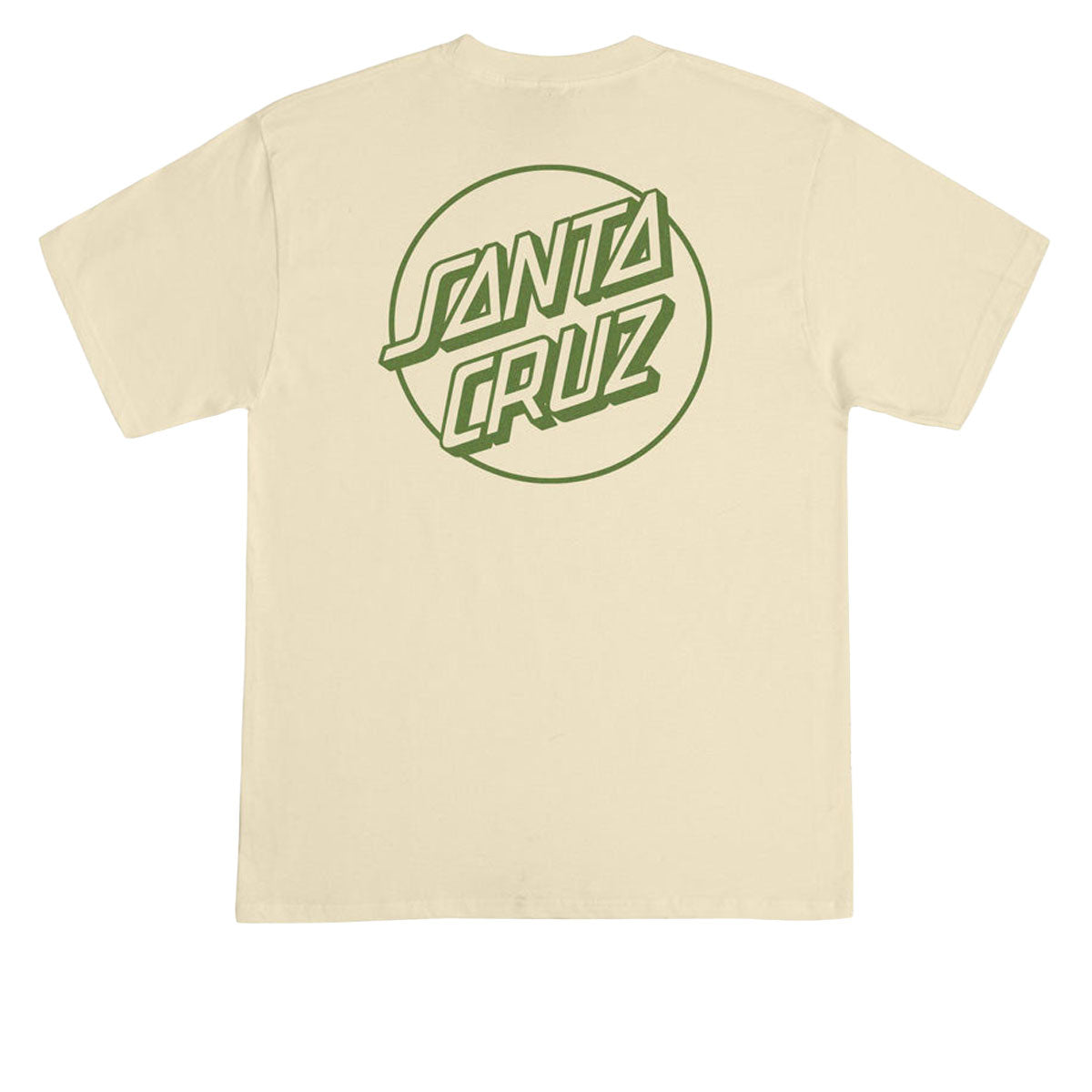 Santa Cruz Opus Dot T-Shirt - Cream/Green image 2