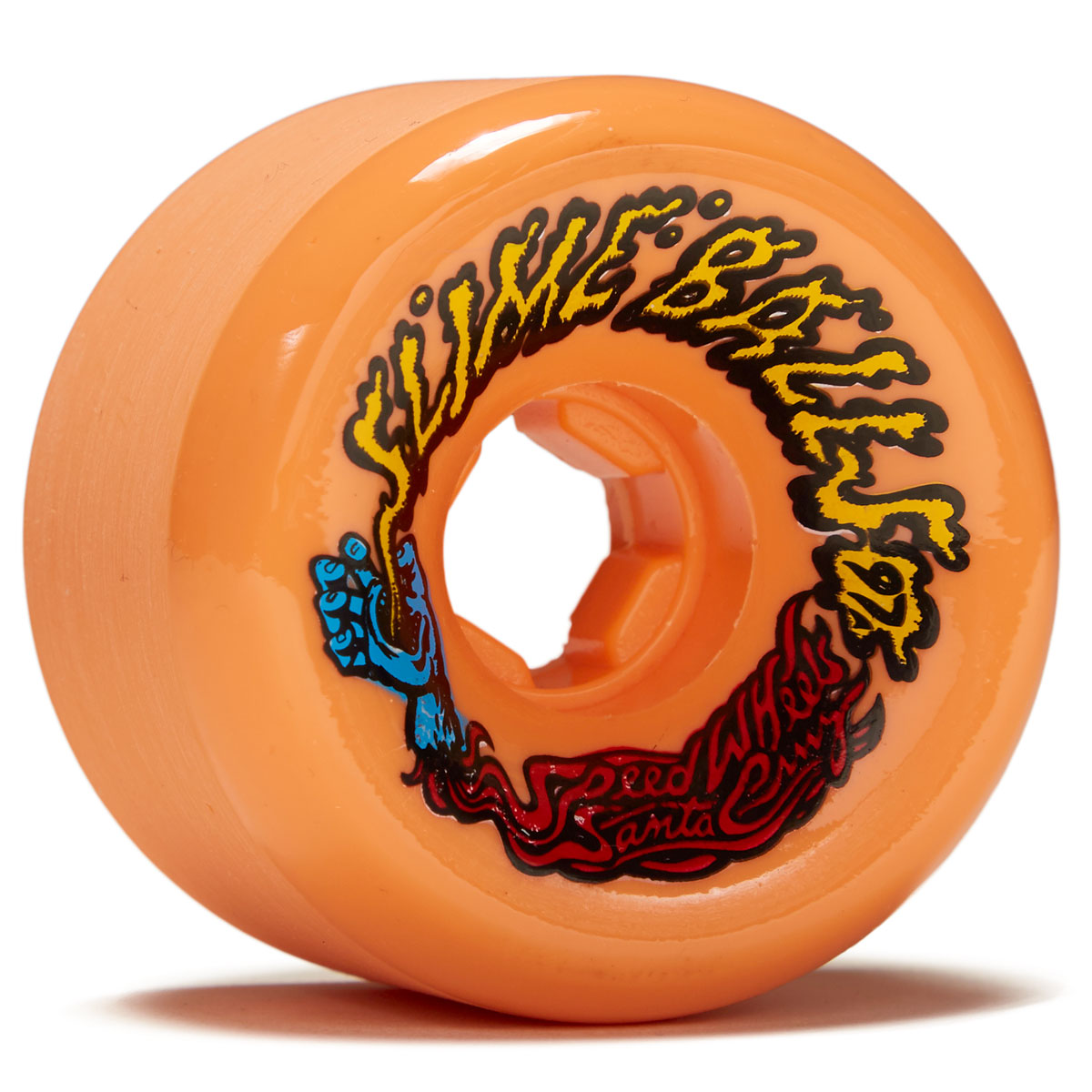 Slime Balls Vomits 97a Skateboard Wheels - Orange/Blue - 60mm image 1
