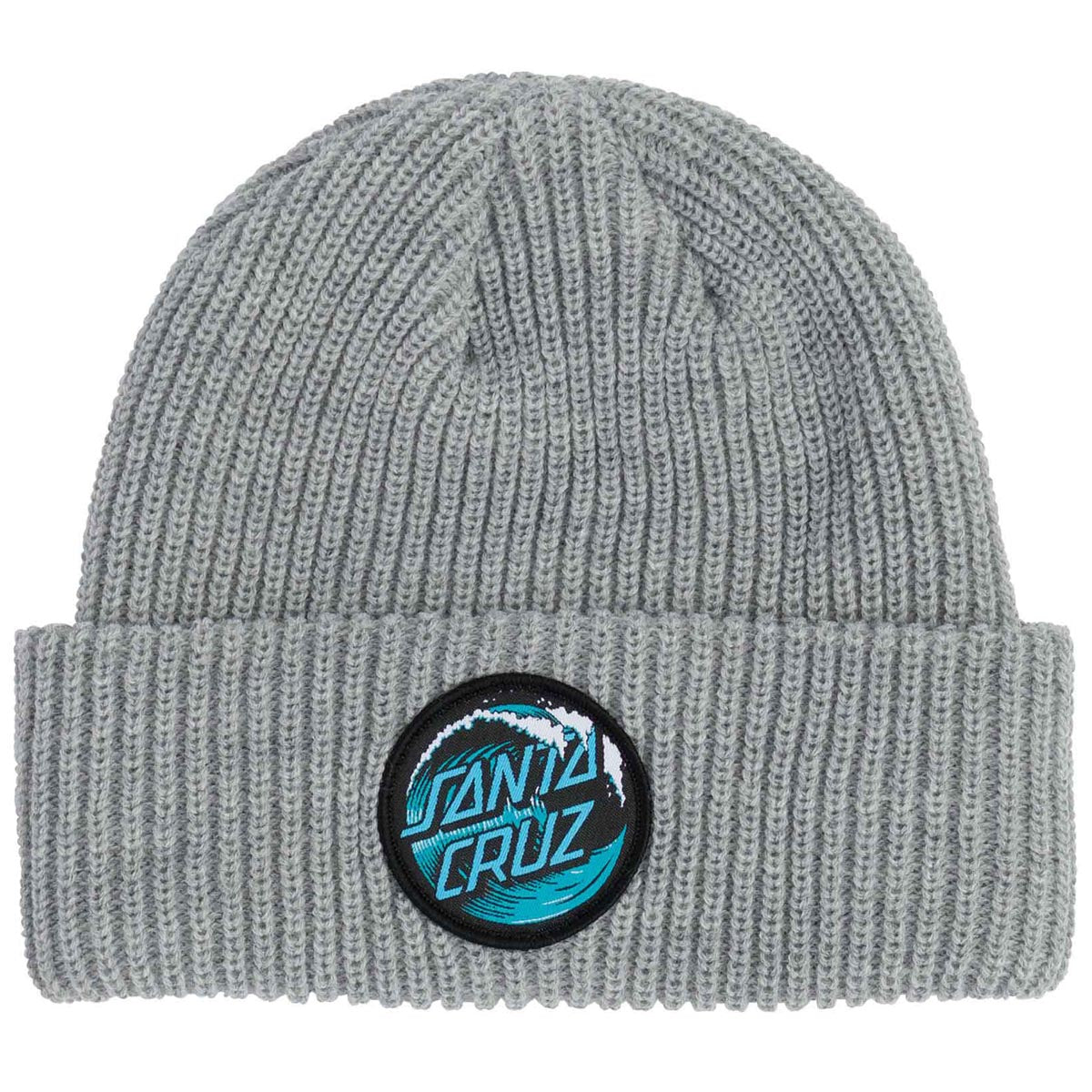 Santa Cruz Wave Dot Long Shoreman Beanie - Heather Grey image 1