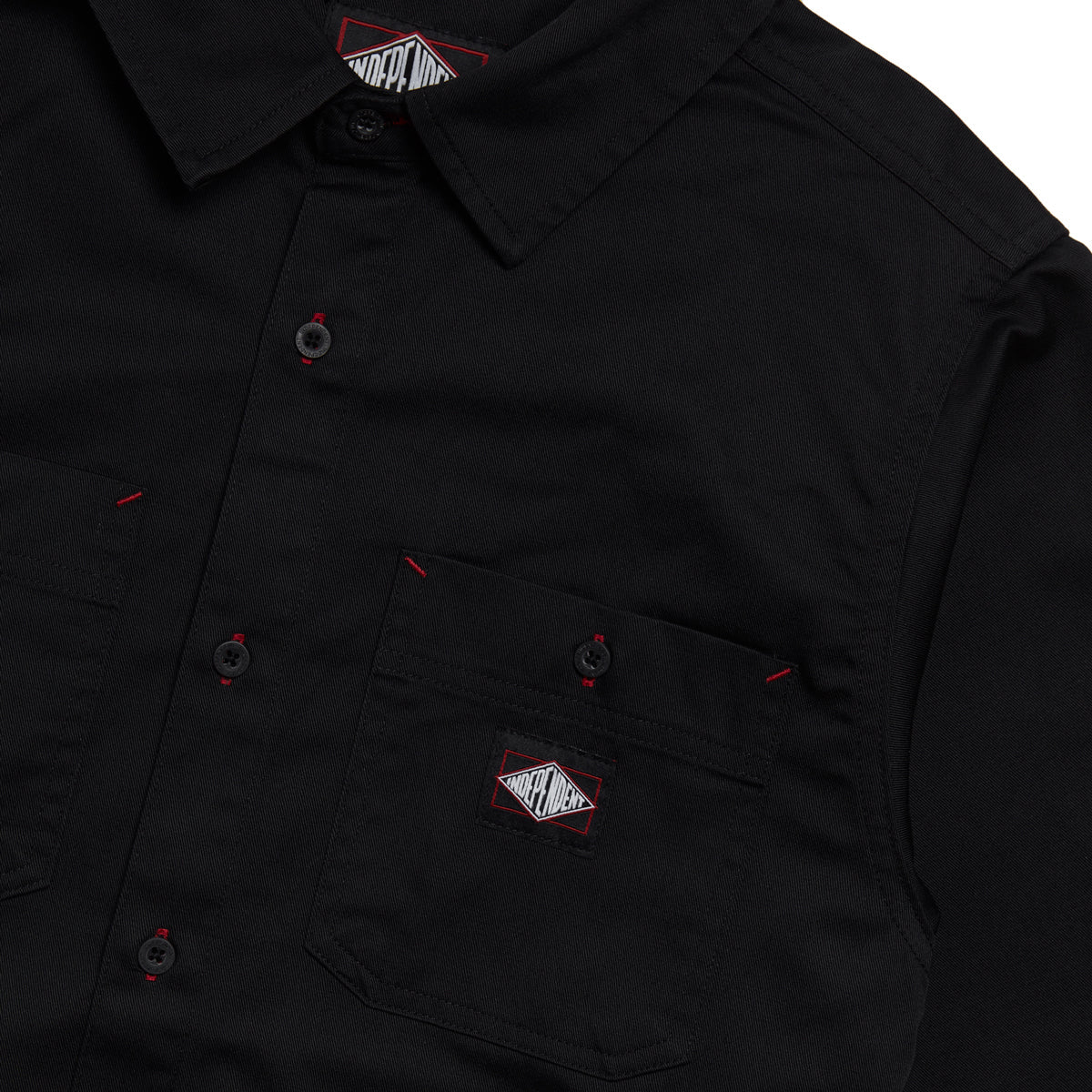 Independent Kirby Long Sleeve Work Shirt - Black image 2