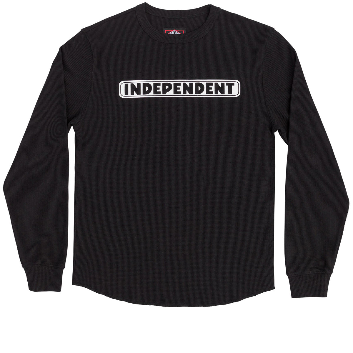 Independent Bar Logo Long Sleeve Thermal Shirt - Black image 1