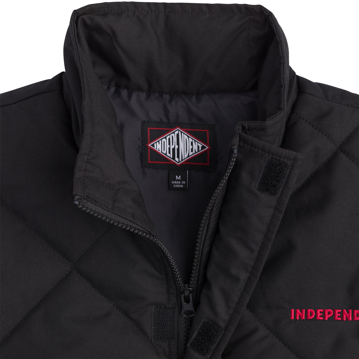 Independent Holloway Puffer Vest Jacket - Black image 3