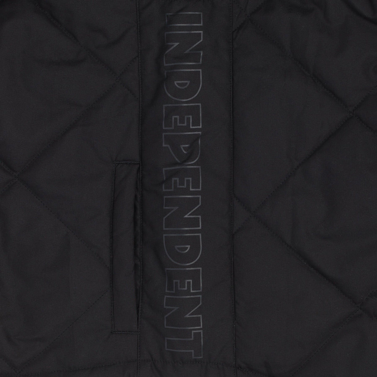 Independent Holloway Puffer Vest Jacket - Black image 4