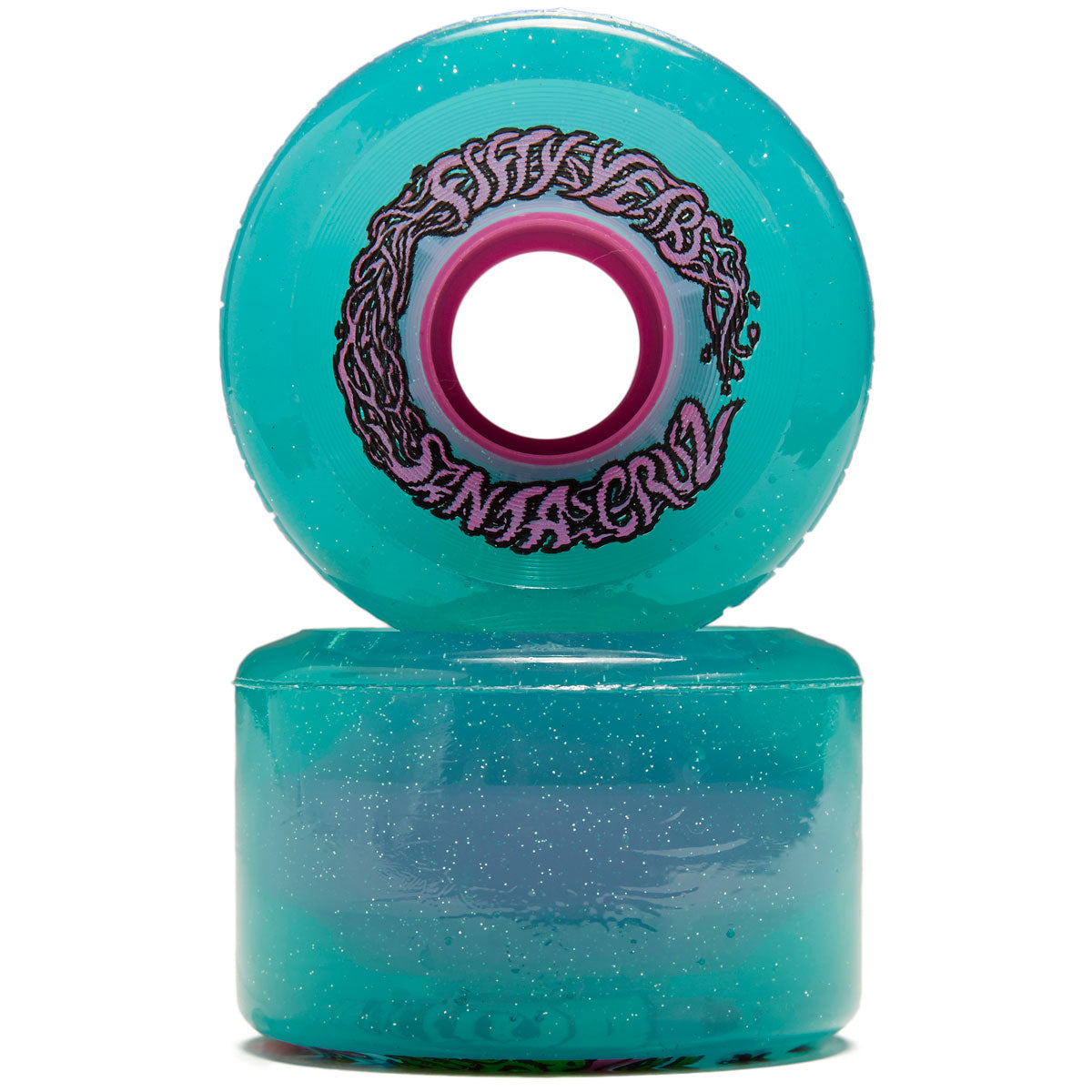 Slime Balls Meek Slasher OG Slime 78a Skateboard Wheels - Green Glitter - 60mm image 2