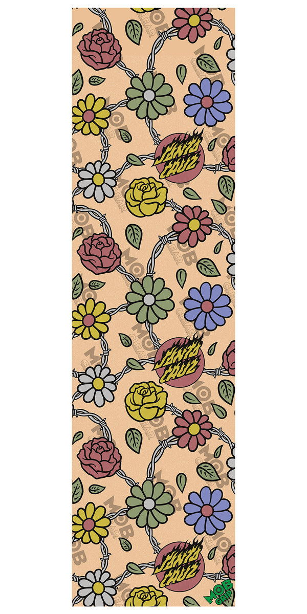 Mob x Santa Cruz Barbed Floral Clear Grip tape image 1