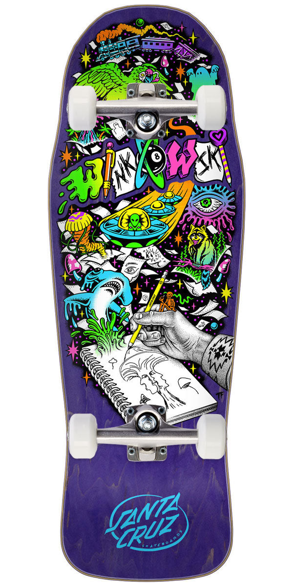 Santa Cruz Winkowski Sketchbook Shaped Skateboard Complete - 10.34