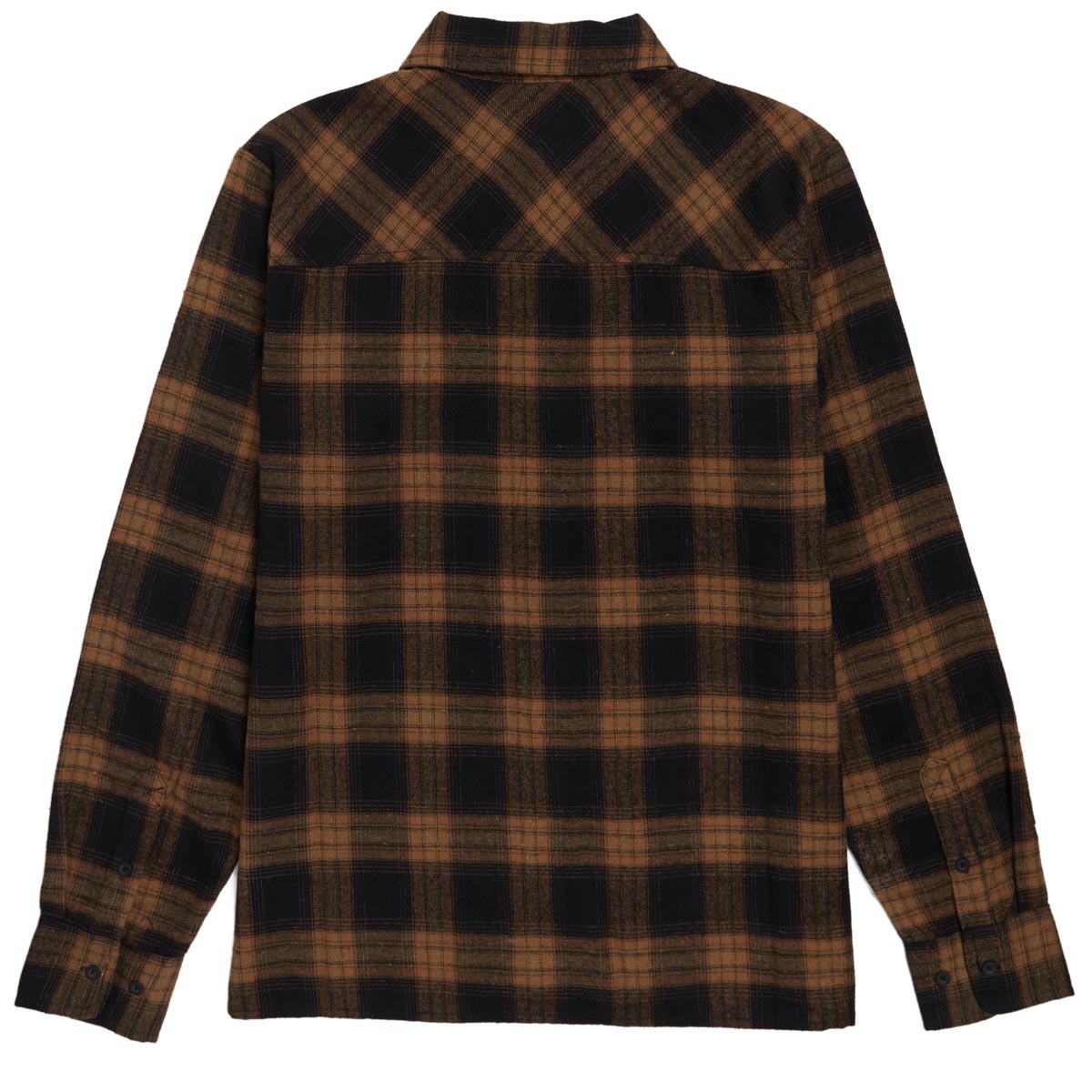 Santa Cruz Stone Flannel Long Sleeve Shirt - Black/Brown image 2