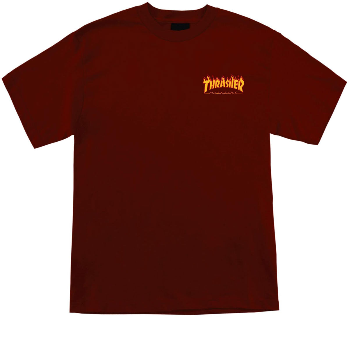 Santa Cruz x Thrasher Flame Dot T-Shirt - Burgundy image 2