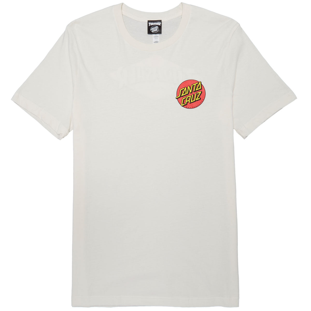 Santa Cruz x Thrasher Womens Diamond Dot Boyfriend T-Shirt - Vintage White image 2