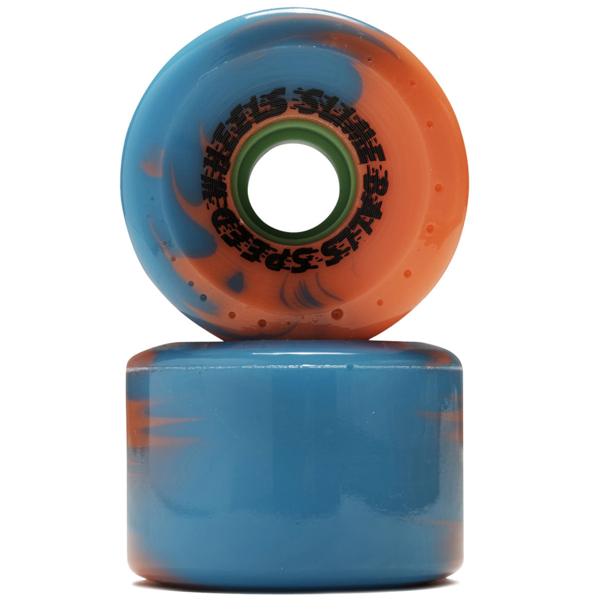 Slime Balls OG Slime 78a Skateboard Wheels - Pink/Blue Swirl - 66mm image 2