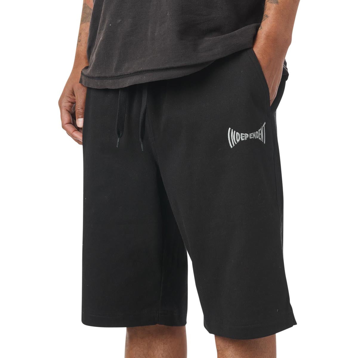Independent Span Pull On Shorts - Black image 2
