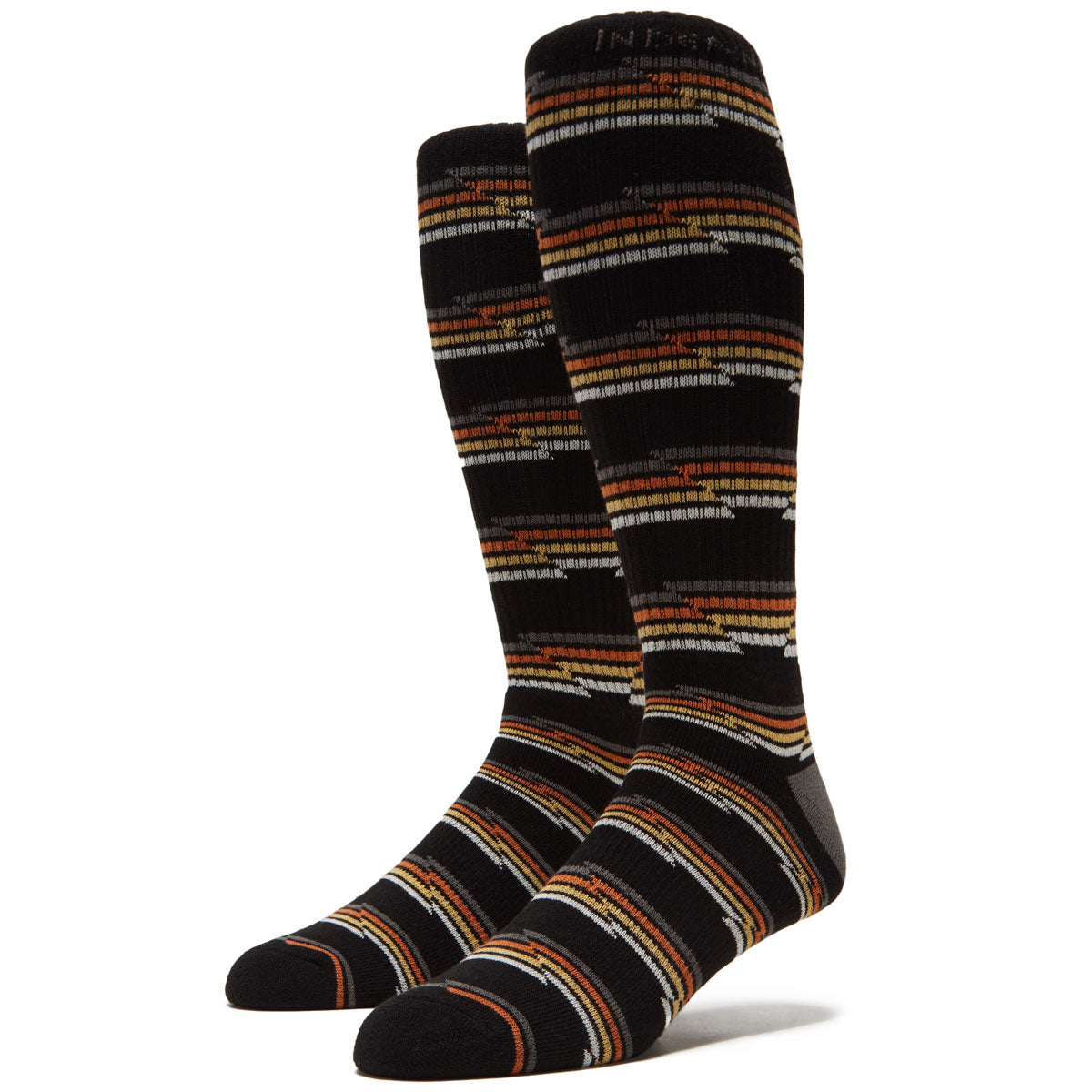 Independent Wired Mid Socks - Black Stripes image 1
