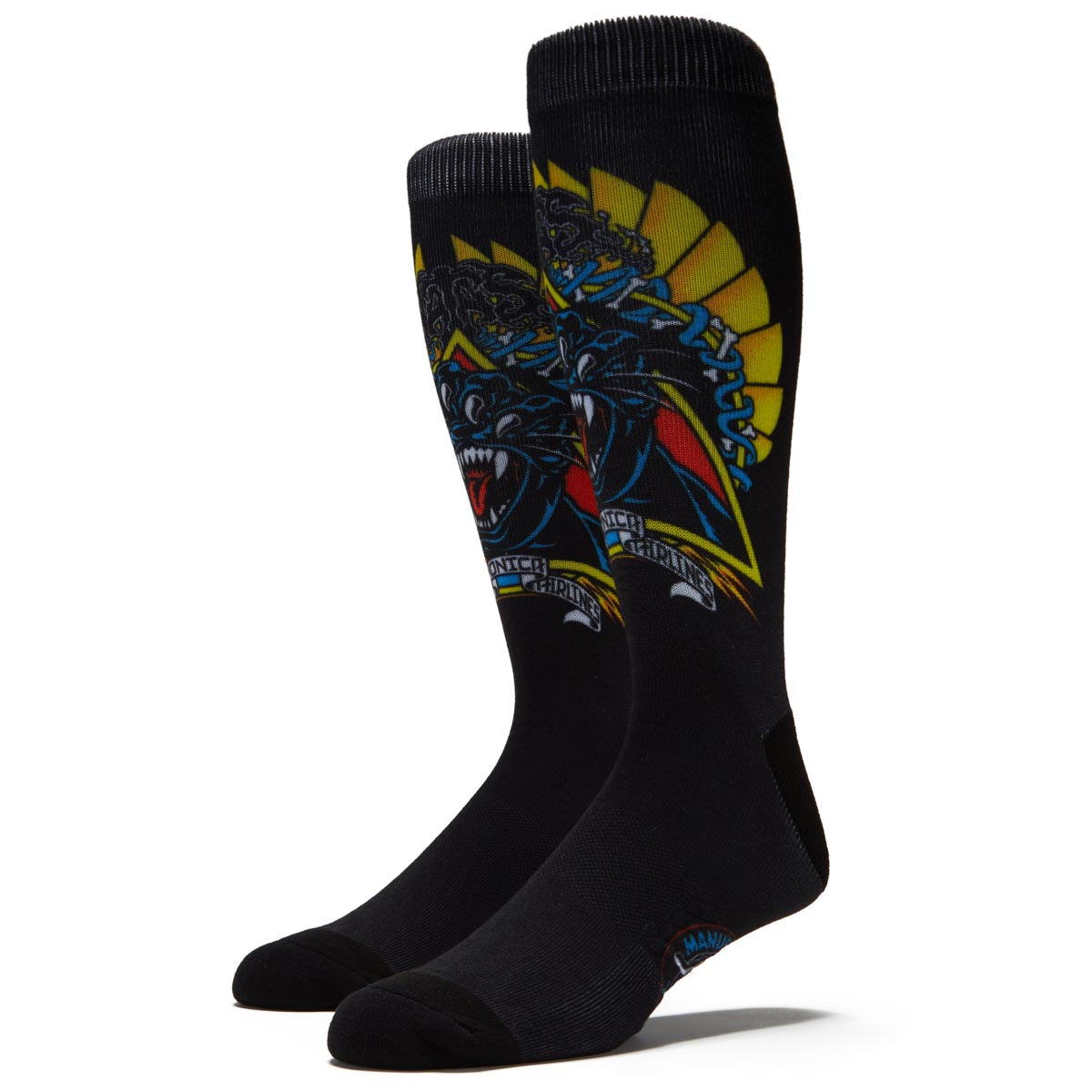 Santa Cruz Natas Screaming Panther Dress Socks - Black image 1