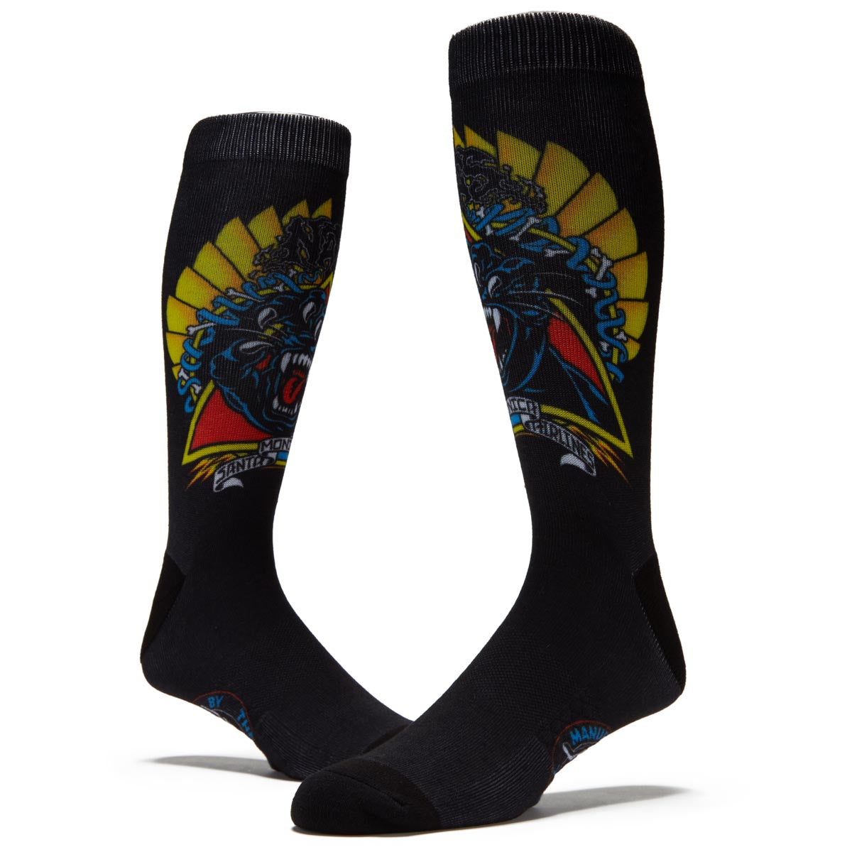 Santa Cruz Natas Screaming Panther Dress Socks - Black image 2