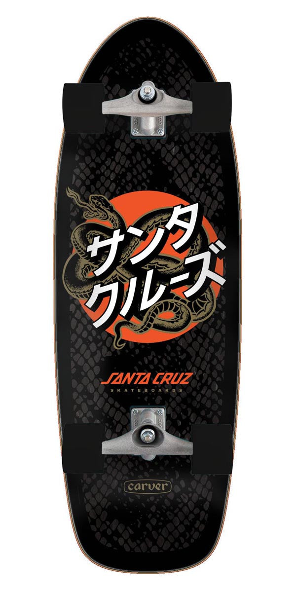 Santa Cruz Japanese Snake Dot Pig Pre-Built Carver Surf Skate Complete - 10.54
