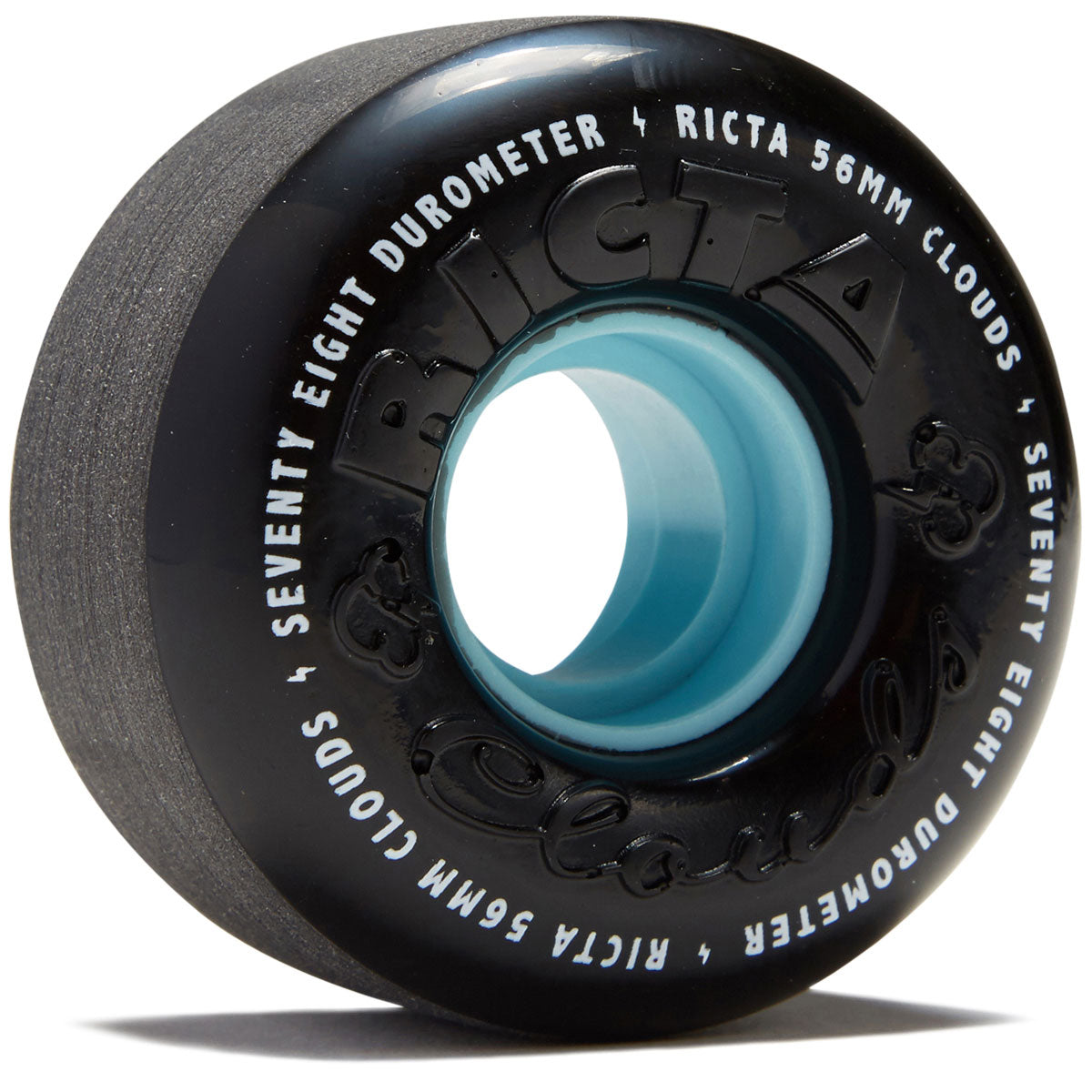 Ricta Clouds 78a Skateboard Wheels - Black/Blue - 56mm image 1
