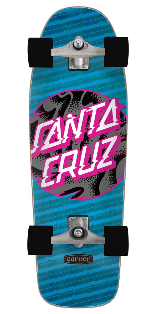 Santa Cruz Vivid Dot Pre-Built Carver Surf Skate Complete