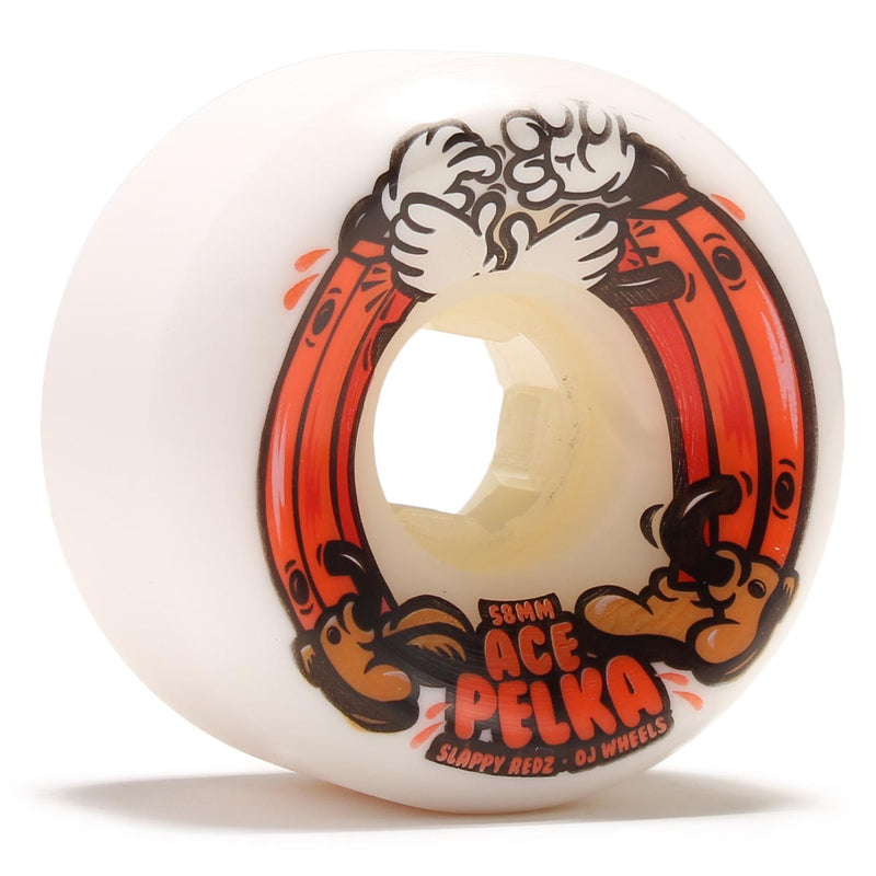 OJ Ace Pelka Slappy Redz Double Duro 101a/95a Skateboard Wheels - 58mm