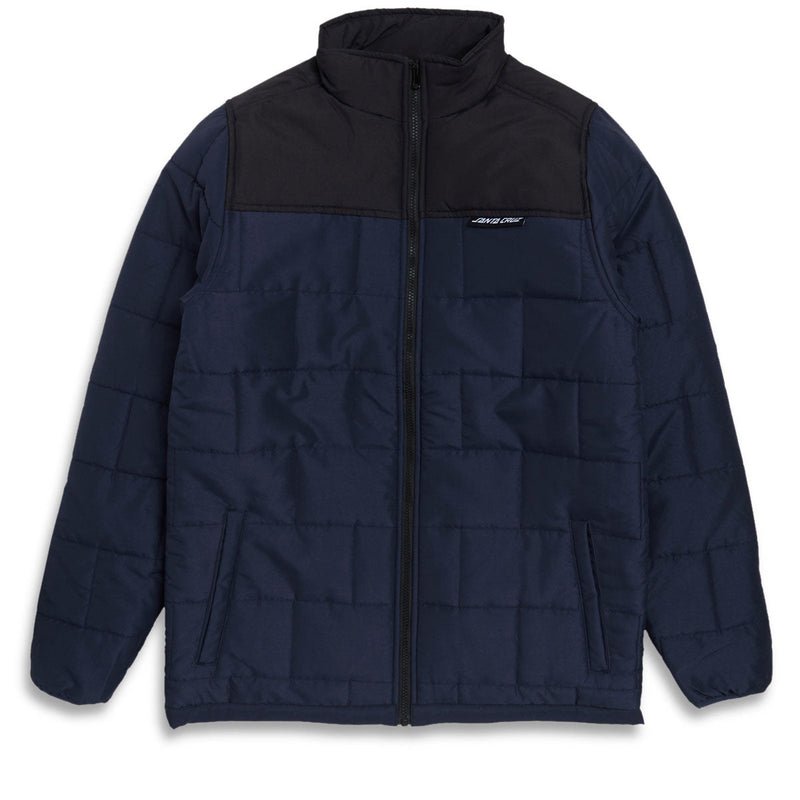 Santa Cruz Brickwork Quilted Jacket - Black/Blue