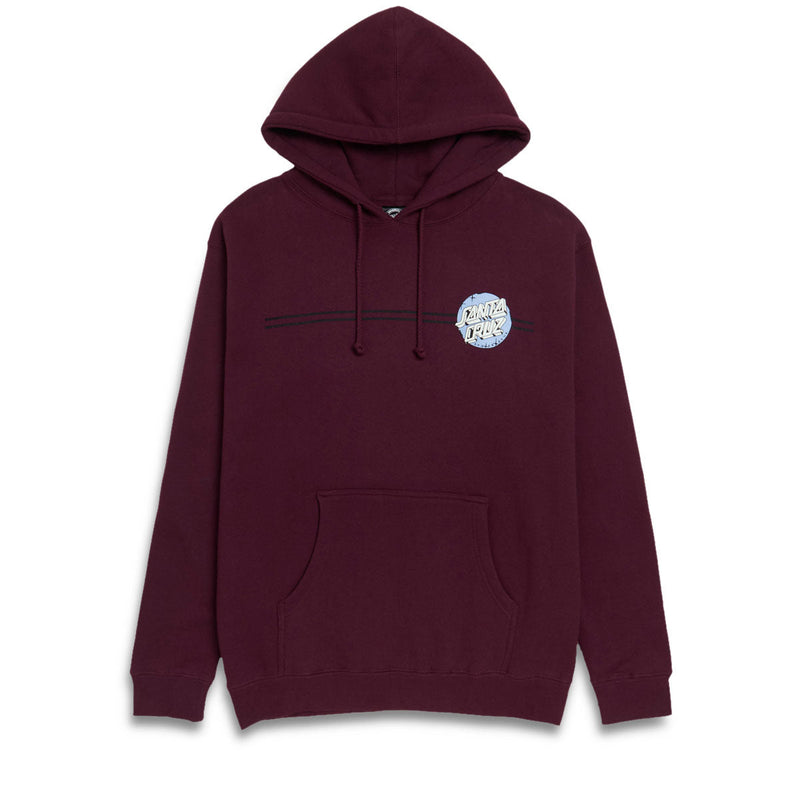 Santa Cruz Scrawl Brick Dot Hoodie - Maroon