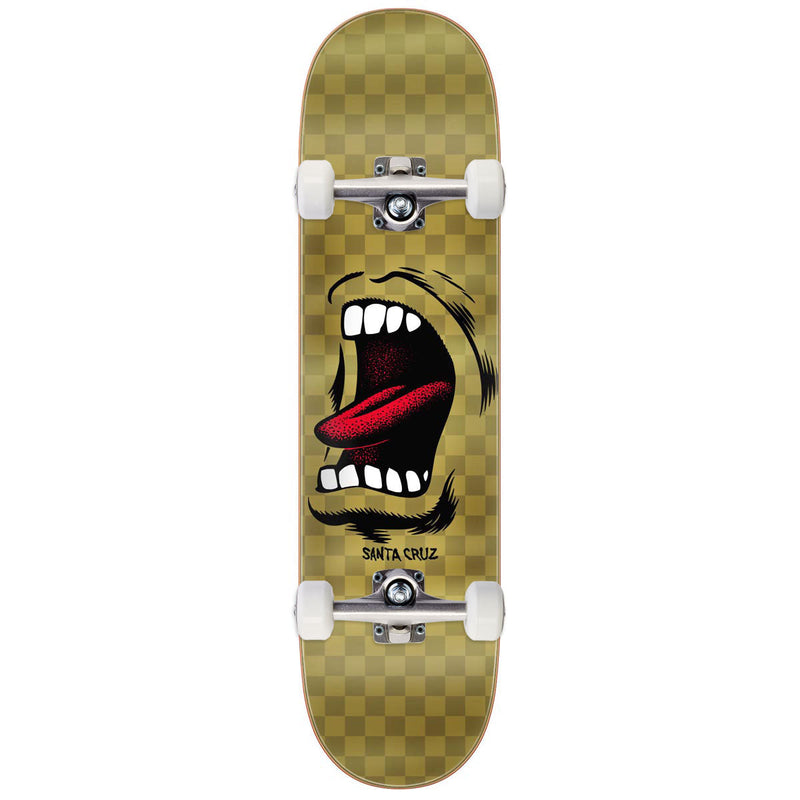 Santa Cruz Screaming Mouth 7 Ply Birch Skateboard Complete - 8.00