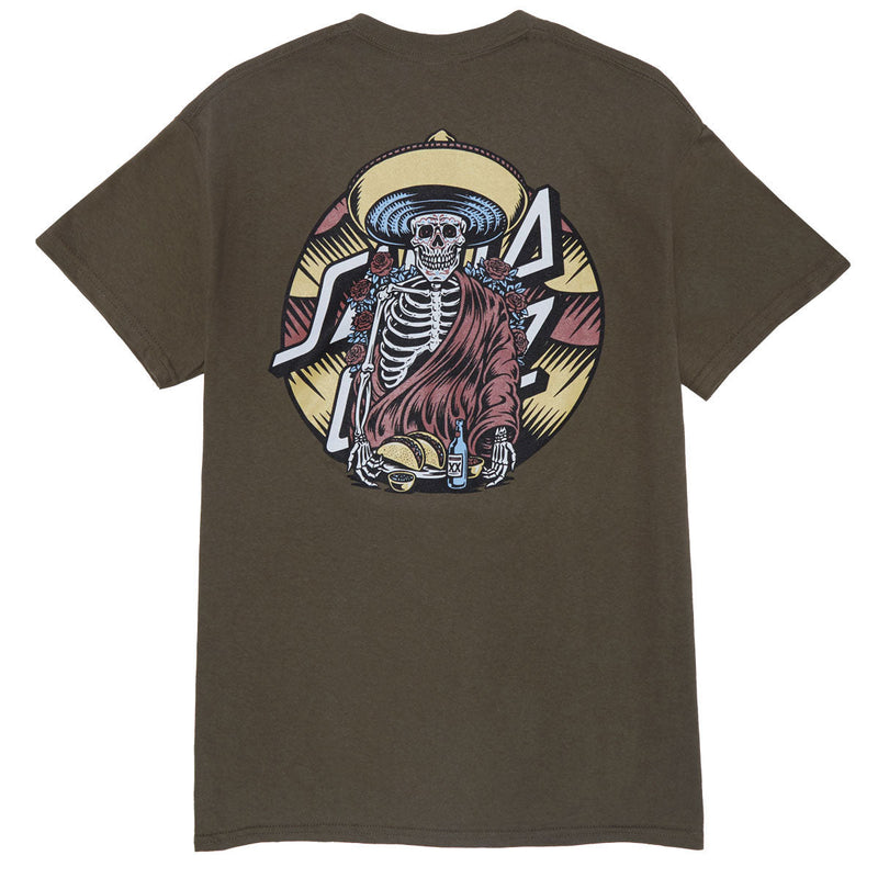 Santa Cruz Guzman Dining Dot T-Shirt - Olive