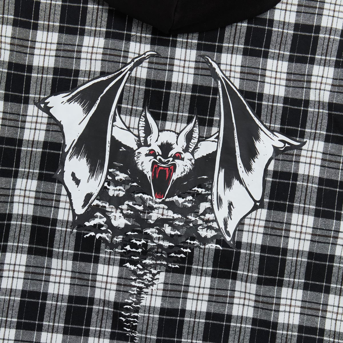 Creature Bat Relic Long Sleeve Flannel Shirt - White/Black – Daddies Board Shop