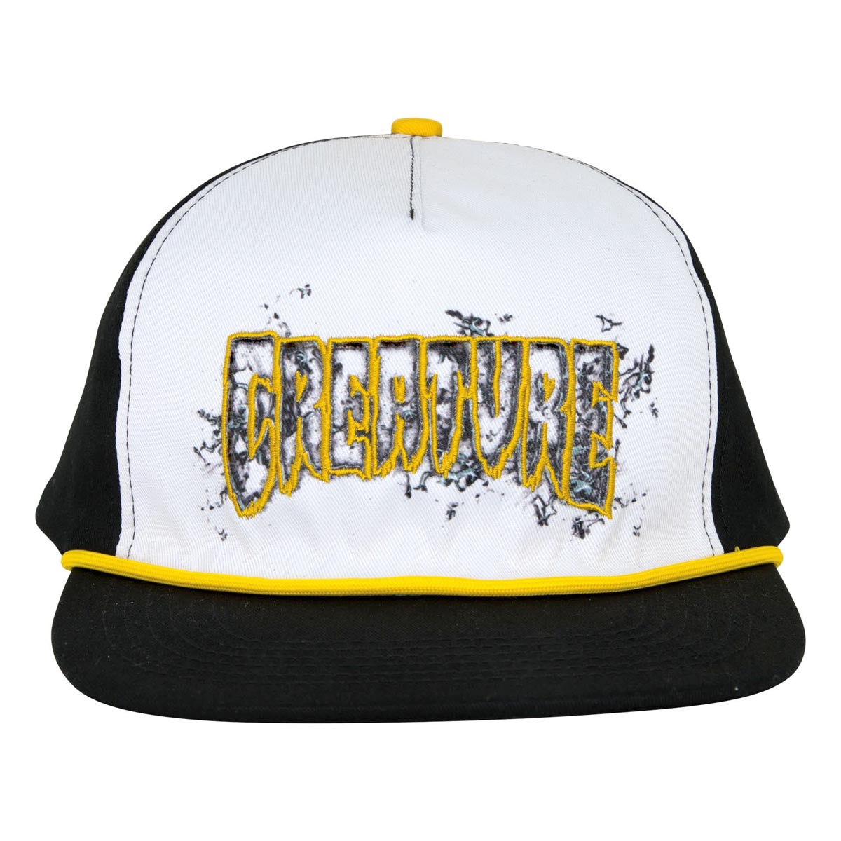 Creature Inferno Snapback Hat - White/Gold – Daddies Board Shop