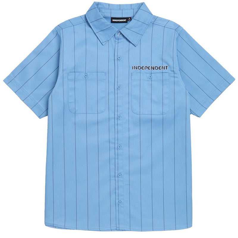 Independent Union Work Shirt - Work Blue w/Stripe