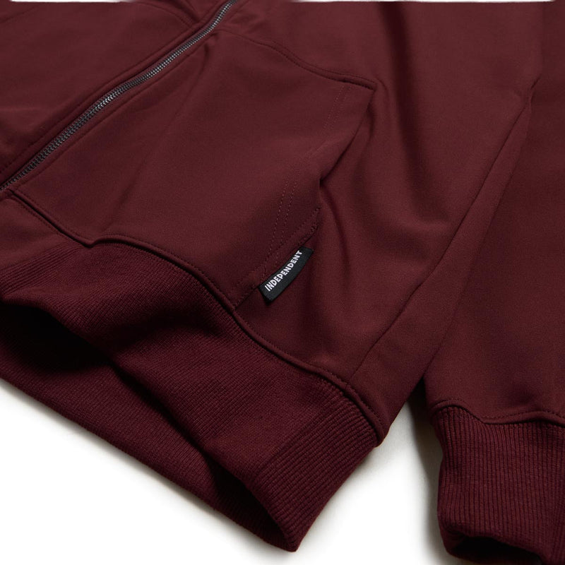 Independent Clipper Zip Hoodie - Burgundy