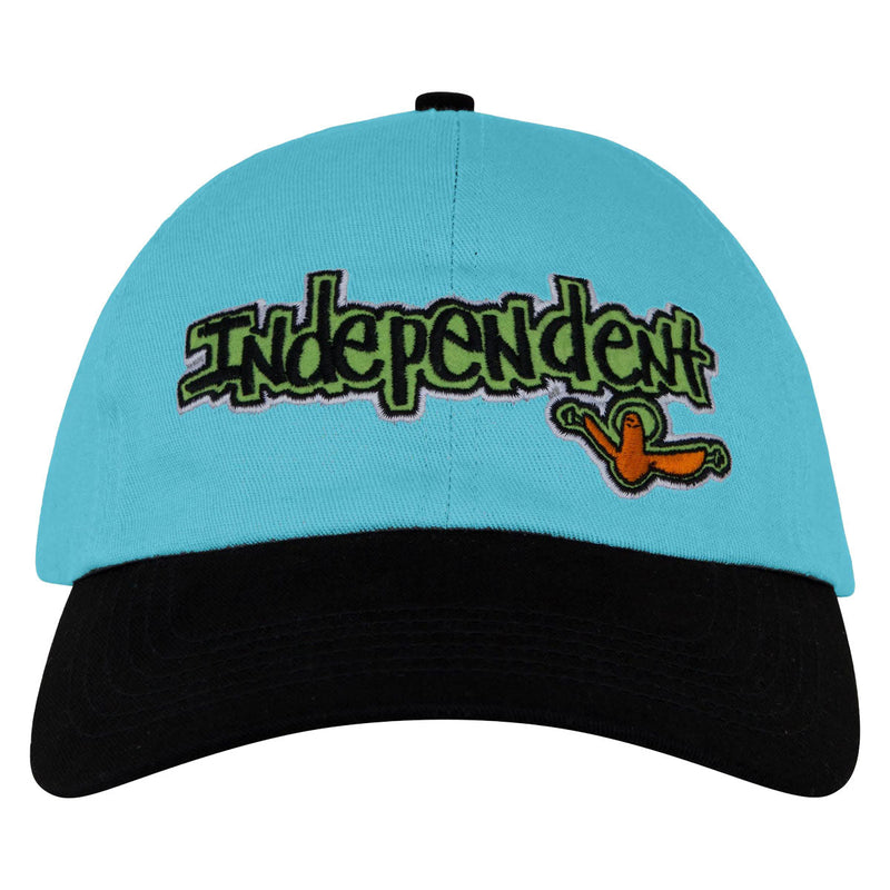 Independent Gonz Bar Dad Strapback Hat - Stone Blue/Black