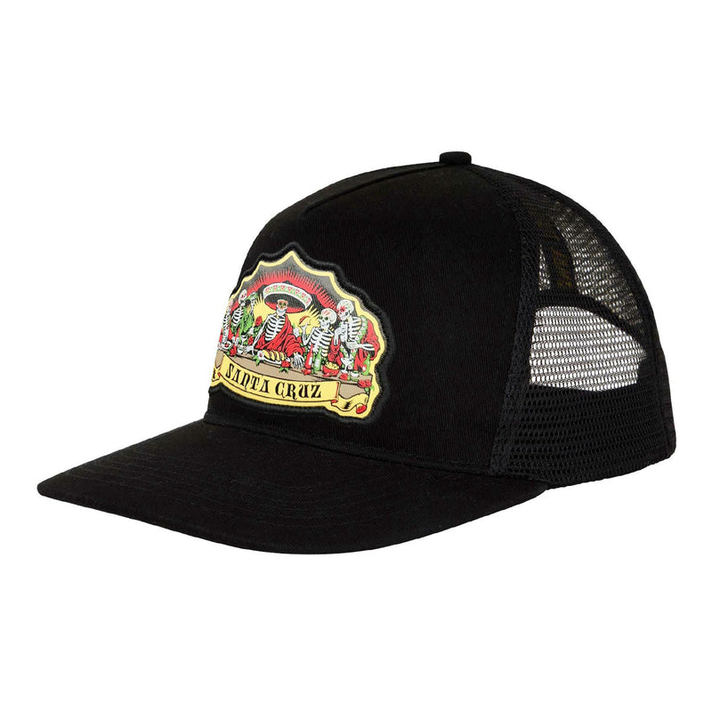 Santa Cruz Guzman Dead Diners Snapback Hat - Black/Black
