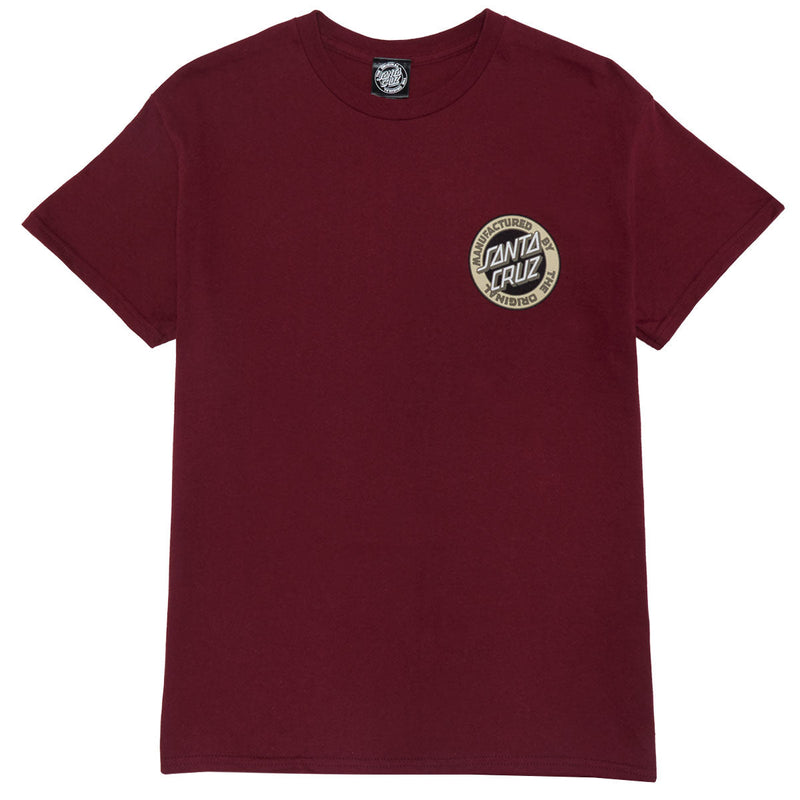 Santa Cruz Carved MFG T-Shirt - Maroon