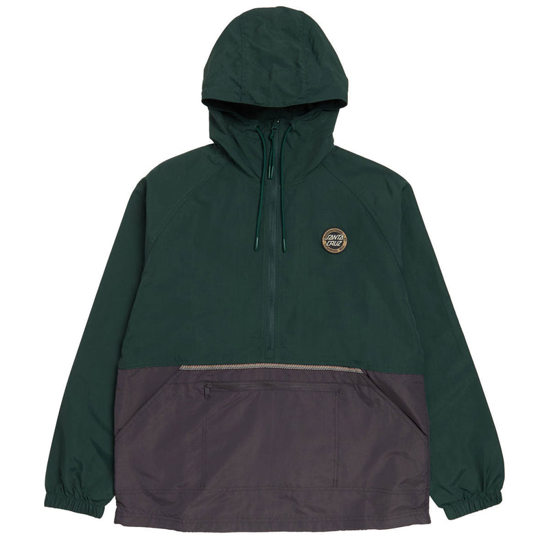Santa Cruz Break Trail Anorak Unlined Jacket - Forest/Charcoal