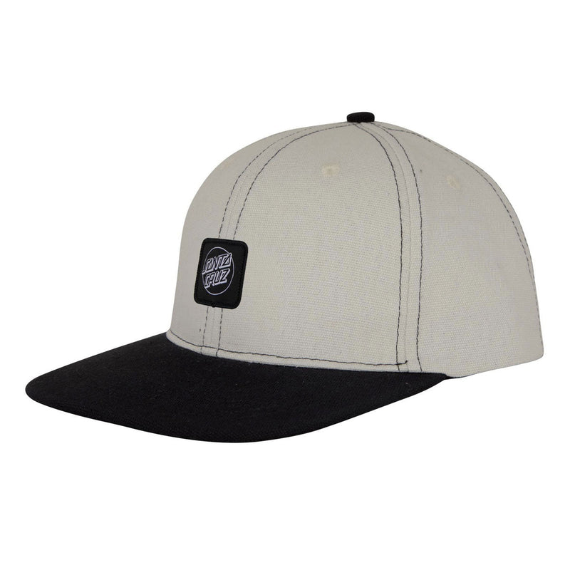Santa Cruz Cruz Label Snapback Hat - Dark Sand/Black