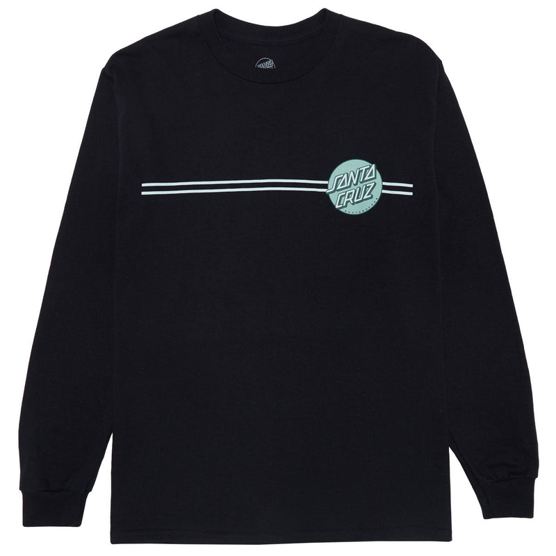Santa Cruz Other Dot Long Sleeve T-Shirt - Black/Tonal Green