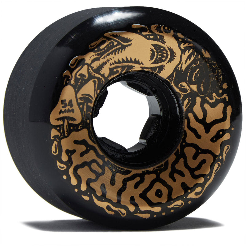 OJ Erick Winkowski Gold Dope Planet Elite Hardline 95a Skateboard Wheels - Black - 54mm