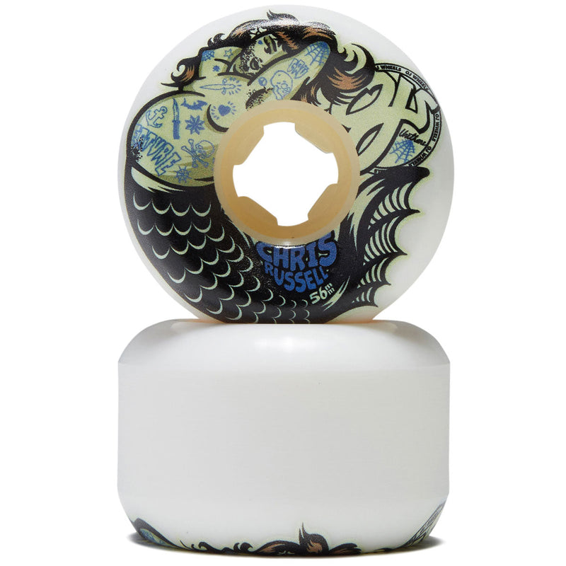 OJ Chris Russell Sexy Mermaid Double Duro Mini Combo 99a/95a Skateboard Wheels - White - 56mm