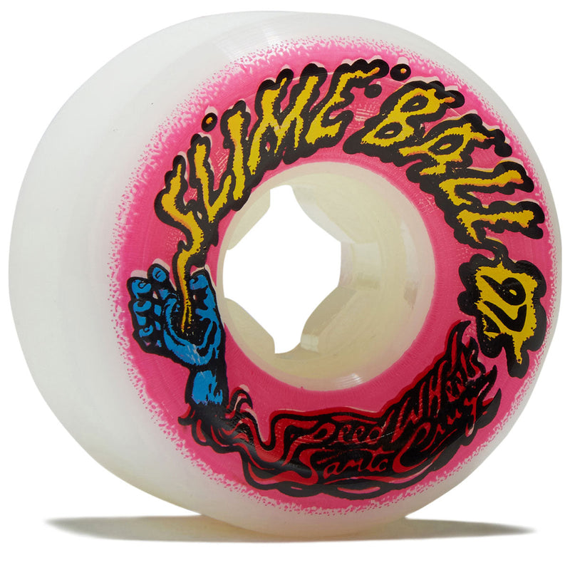 Slime Balls Hand Spray Vomit Mini 97a Skateboard Wheels - White - 56mm