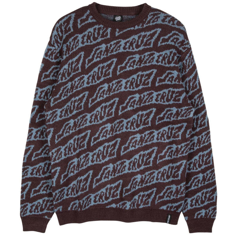 Santa Cruz Creep Repeat Sweatshirt - Black Currant