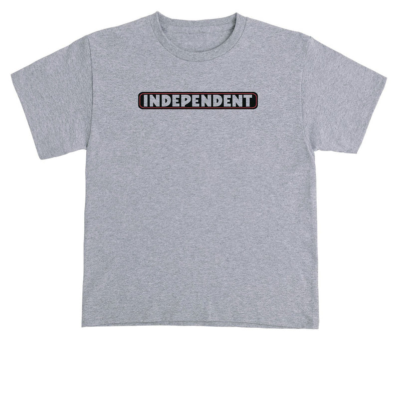 Independent Youth Bar Logo T-Shirt - Sport Grey