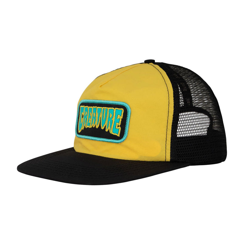 Creature Haunted Sea Mesh Trucker Hat - Cornsilk