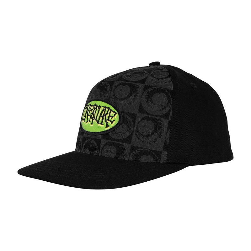 Creature Crash and Burn Snapback Hat - Black