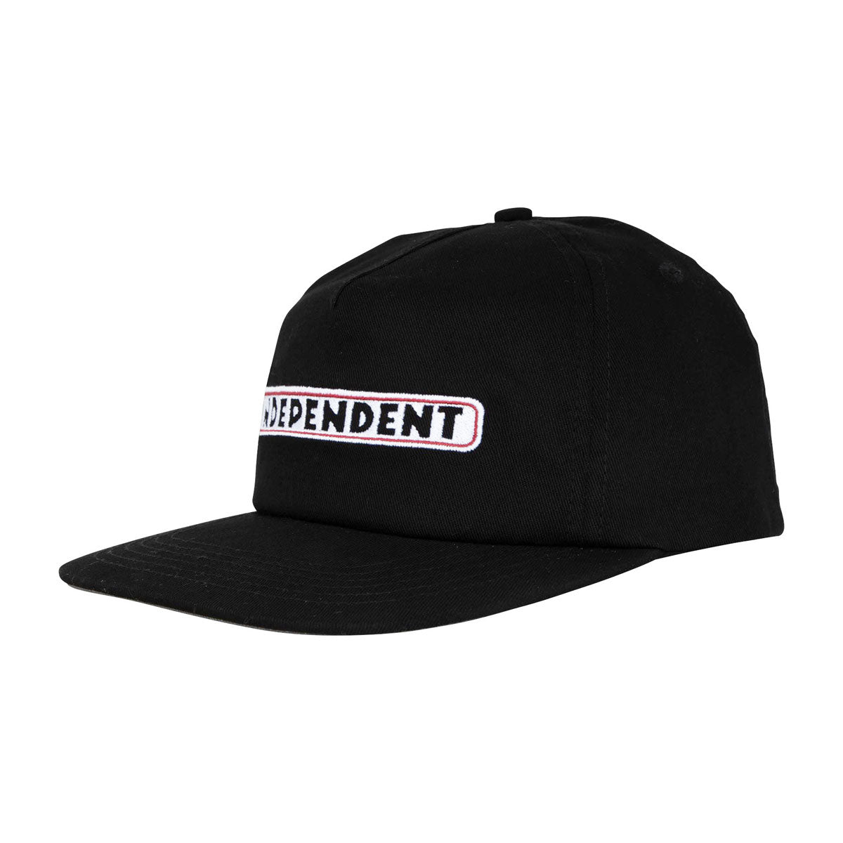 Independent Bar Logo Snapback Hat - Black image 1