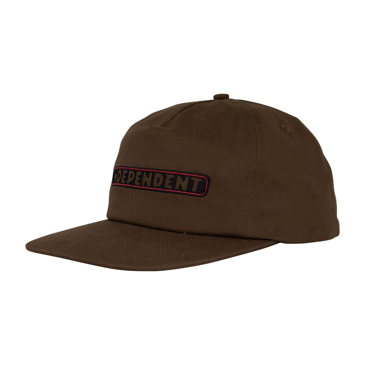 Independent Bar Logo Snapback Hat - Dark Chocolate image 1
