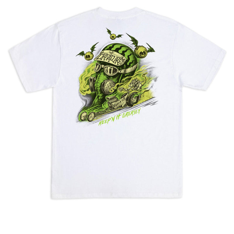 Creature Crash and Burn T-Shirt - White