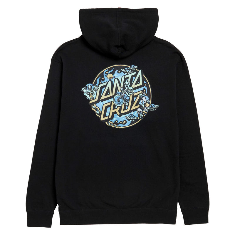 Santa Cruz Winkowski Dope Planet 2 Dot Zip Hoodie - Black